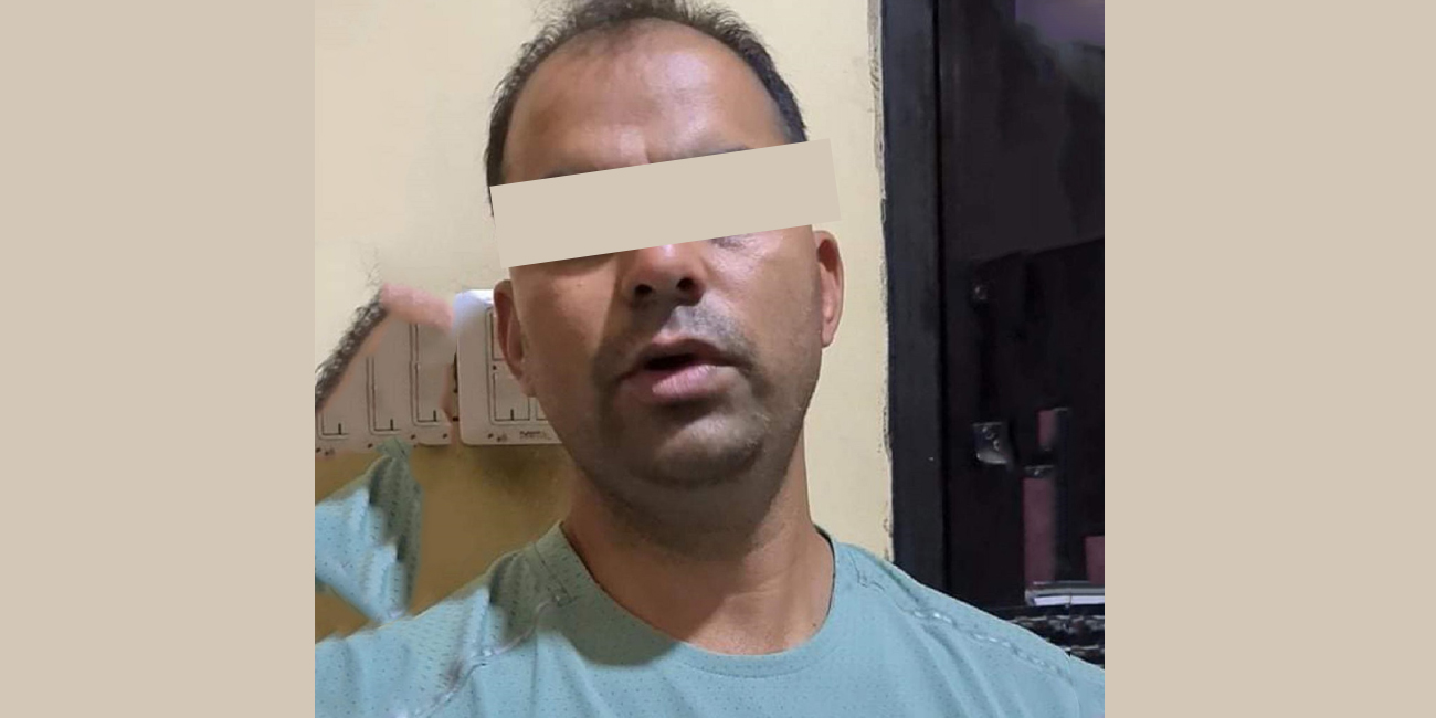 केन्द्रीय अनुसन्धान ब्युरोको हिरासतमा रहेका मिटरब्याजी गणेश उप्रेती।